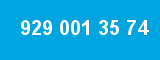 929 001 35 74 929 001 35 74